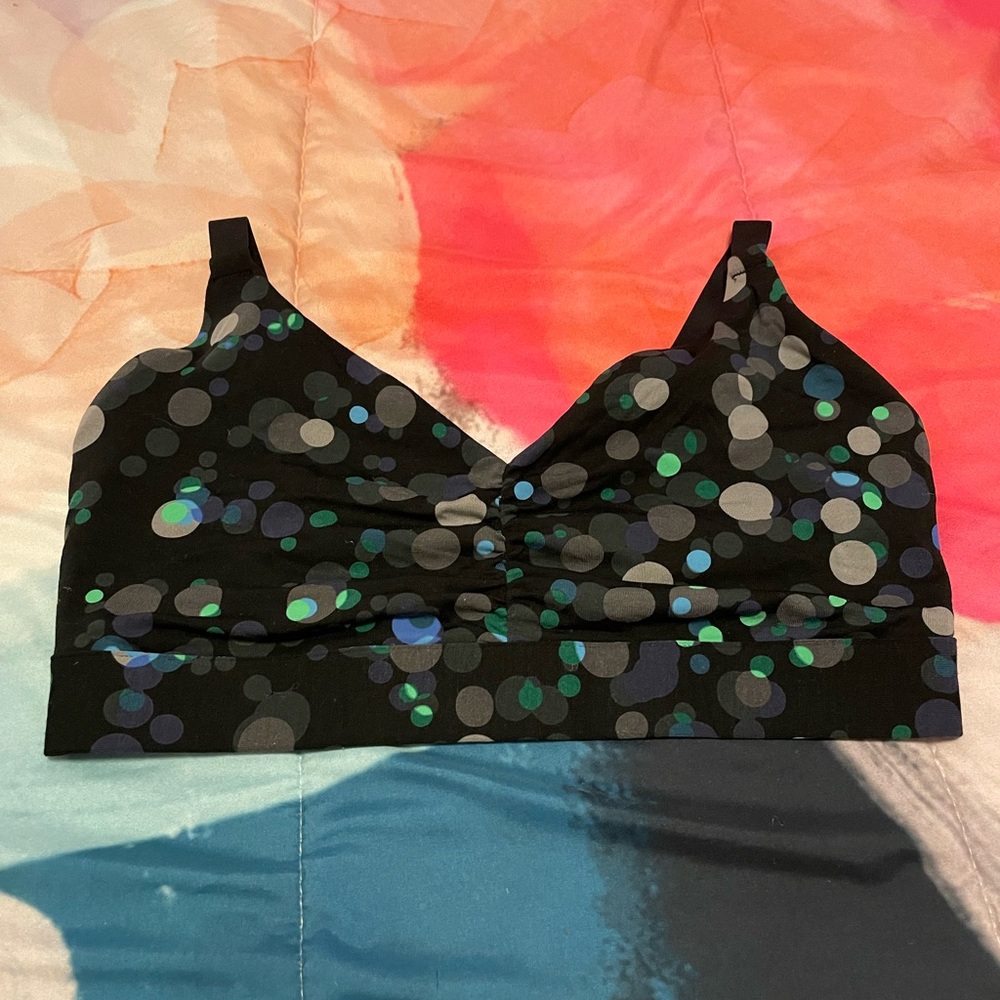 MeUndies Curvy UltraModal FeelFree Ruched Bralette - Twinkle - Size XL